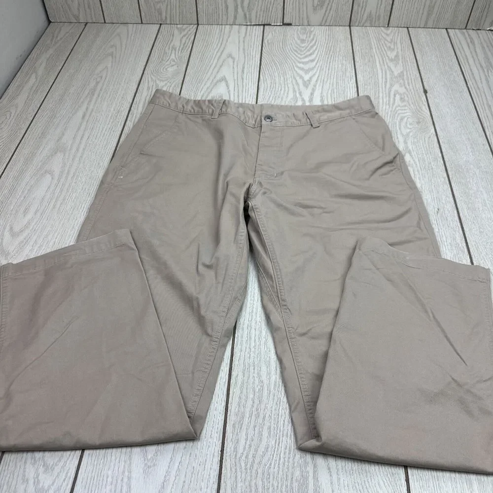 Men's North Face Khaki Pants Size 38 Beige Cotton‎ Blend